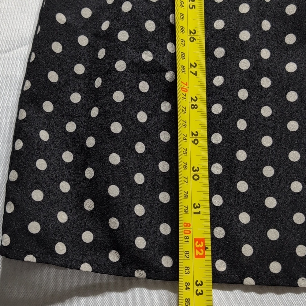 J Crew black Polka Dot dress size 0 - Picture 3 of 7